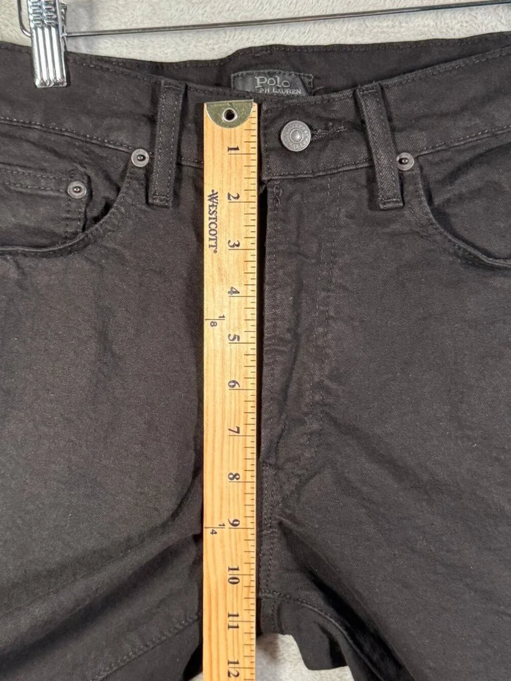 Polo Ralph Lauren Jeans Mens 32x32 Black The Sullivan Slim Stretch Denim Pants
